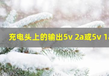 充电头上的输出5v 2a或5v 1a